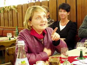 Katja Mast beim "Roten Besen" 