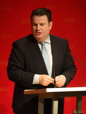 Hubertus Heil bei seiner Rede auf dem Neujahrsempfang